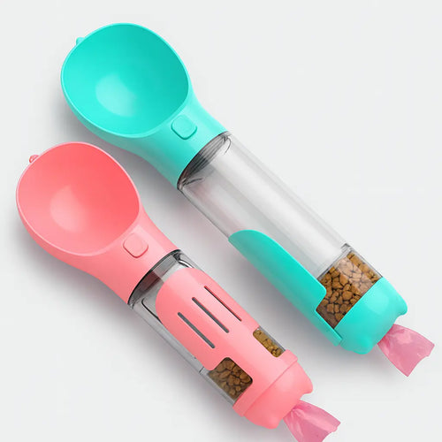 TailTrail Hydration Buddy - 3-in-1 Portable Dog Water Bottle Fur Clover